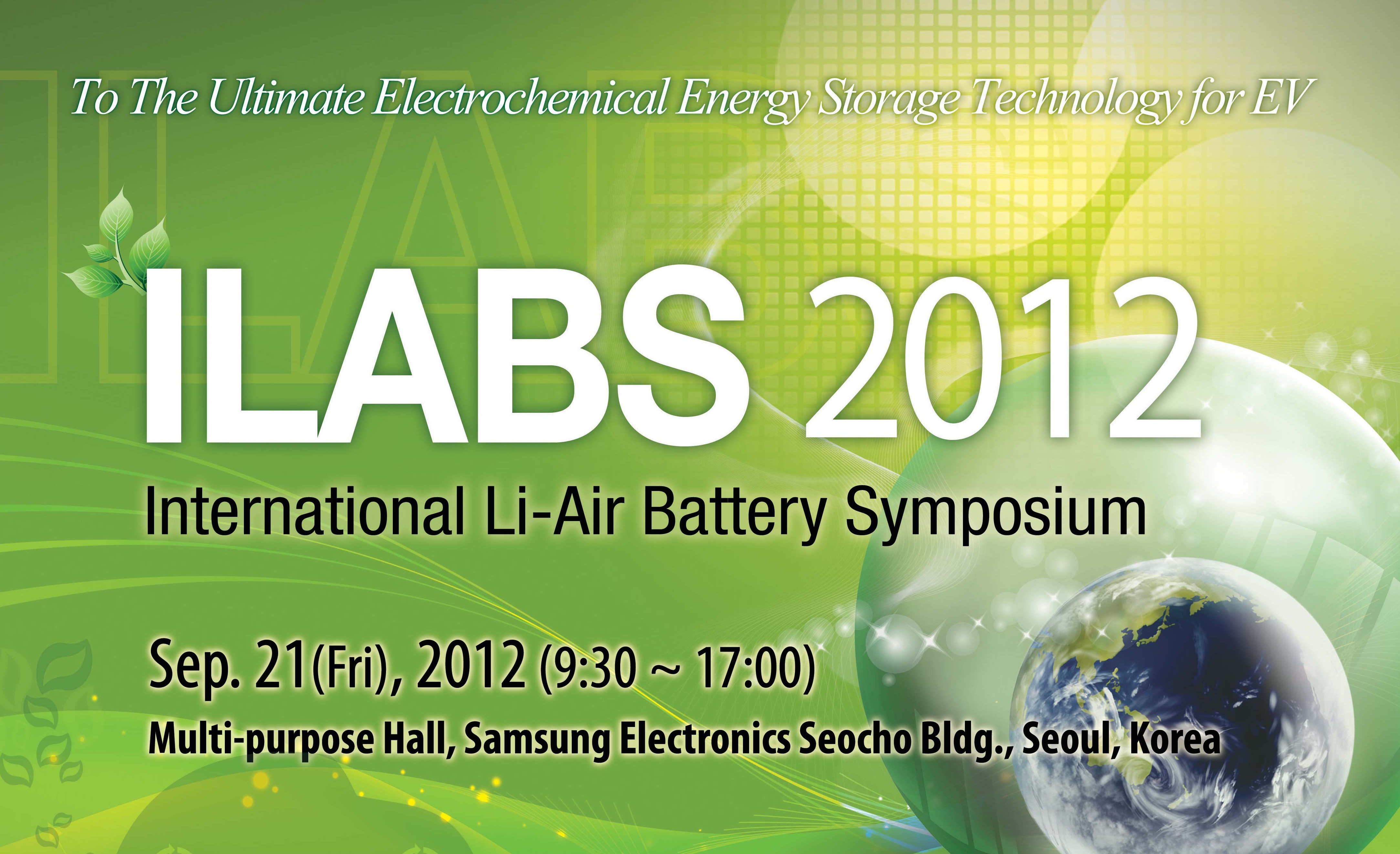 ILABS 2012 - International Li-Air Battery Symposium
