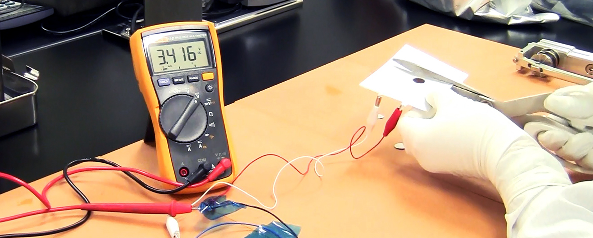 Screen image for developing future car battery